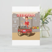 Invitation Cart alimentaire (Debout devant)