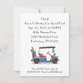 Invitation Cart de golf de Cute (Dos)