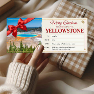 Invitation Carte-cadeau de billet pour un voyage surprise à Y