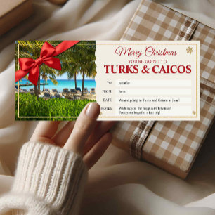 Invitation Carte-cadeau de billet surprise pour un voyage aux