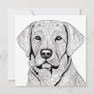 Invitation Carte-cadeau Labrador Retriever