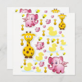 Invitation Carte d'anniversaire (Devant / Derrière)