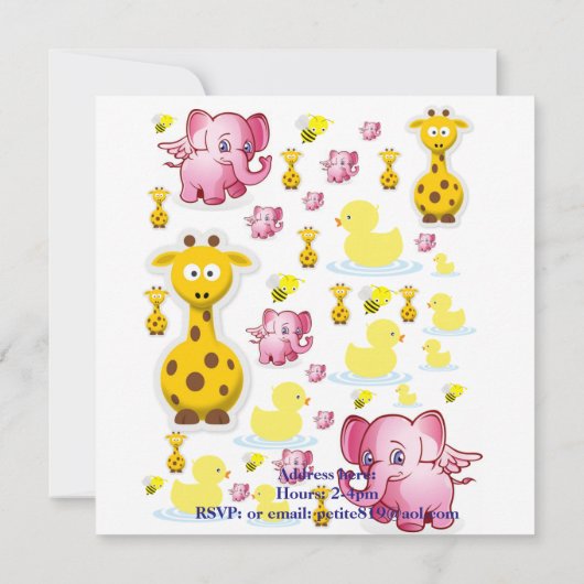 Invitation Carte d'anniversaire (Dos)