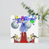 Invitation Carte d'Anniversaire (Debout devant)
