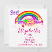 Invitation Carte d'anniversaire Joyeux Confettis A (Devant)