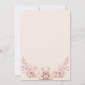 Invitation "Carte de jeu de devinette pour bébé avec un ruban (Dos)