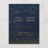 Invitation carte de mariage Écrit dans les étoiles (Devant)