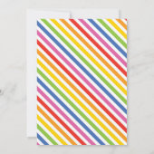 Invitation carte de mot bulles mignonnes (Dos)