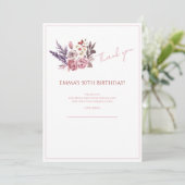 Invitation "Carte de remerciement pour une élégante célébrati (Debout devant)