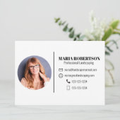 Invitation carte de visite (Debout devant)