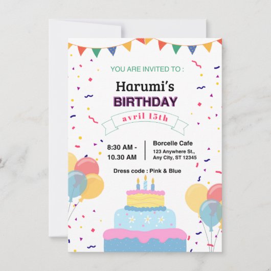 Invitation "Carte d'invitation"   (Devant)