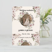 Invitation - Carte d'invitation de mariage élégant (Debout devant)
