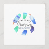 Invitation Carte/étiquette de cadeau pour l'anniversaire des (Devant)