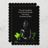 Invitation Carte/invitation de la citation 1 de Bouddha (Devant / Derrière)