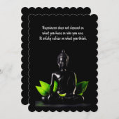 Invitation Carte/invitation de la citation 4 de Bouddha (Devant / Derrière)