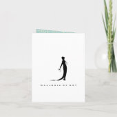 Invitation Carte/invitations de ~ de plat de mode de Moi (Dos)