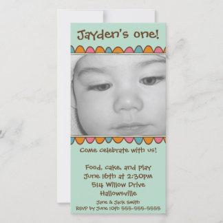 Invitation carte photo