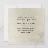 Invitation Carte photo Brown de Grunge Strip (Dos)