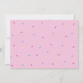 Invitation Carte photo de Donut pour le troisième  (Dos)