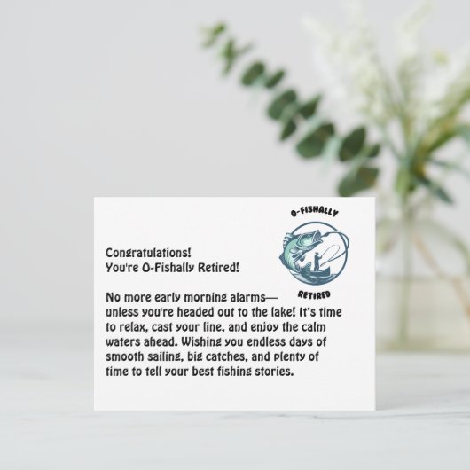 Invitation carte postale (Debout devant)