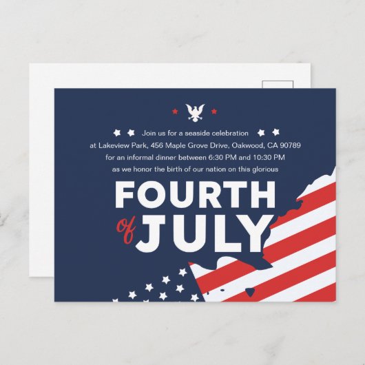 Invitation carte postale (Devant / Derrière)