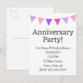 Invitation carte postale (Devant / Derrière)