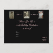 Invitation Carte Postale 100e anniversaire (Dos)