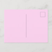 Invitation Carte Postale 10e anniversaire de confetti rose fille fête (Dos)