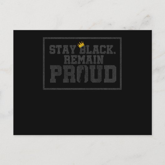 Invitation Carte Postale 13 Black History Month African (Devant)