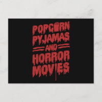 18.Film d'horreur Popcorn Pyjama Et Films d'Horreu