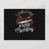 Invitation Carte Postale 18.Kayak Je Pouvais Utiliser Une Bonne Vint Rétro  (Devant)