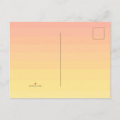 Invitation Carte Postale 1er anniversaire personnalisé SoCal (Dos)