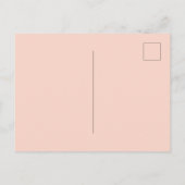 Invitation Carte Postale 21e anniversaire fleurie rose or eucalyptus vert (Dos)