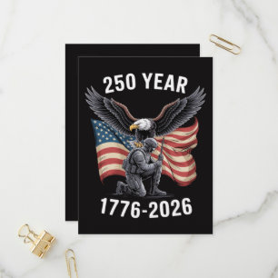 Invitation Carte Postale 250 Ans 250e Anniversaire États-Unis 4 juillet 