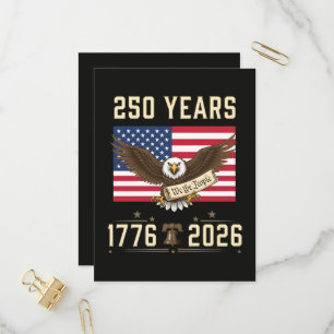 Invitation Carte Postale 250 Ans d'Héritage Américain 1776 2026
