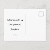 Invitation Carte Postale 250th birthday (Dos)