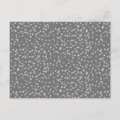 Invitation Carte Postale 25e anniversaire du Mariage Coeurs d'amour d'argen (Dos)