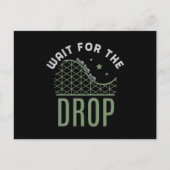 Invitation Carte Postale 27. Roller coaster Wait For the Drop (Devant)