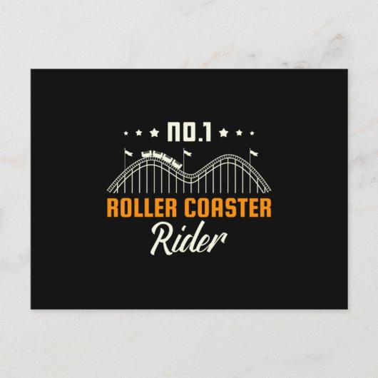 Invitation Carte Postale 28. Roller coaster No1 Roller Coaster Rider (Devant)