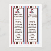 Invitation Carte Postale 2 marques de livre Nojo Fire Engine (Devant)