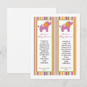 Invitation Carte Postale 2 Signet Sweet Safari (Devant / Derrière)