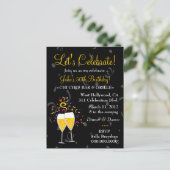 INVITATION CARTE POSTALE 311-FÊTE AU CHAMPAGNE (Debout devant)