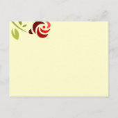 INVITATION CARTE POSTALE 311-INVITATION ÉLÉGANTE ROSE (Dos)