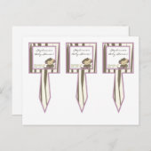 Invitation Carte Postale 3 Coupe Cuisson de gâteau Jacana Girl Jungle Zoo A (Devant / Derrière)