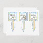 Invitation Carte Postale 3 cueillettes de gâteau Leap Tortue de grenouille (Devant / Derrière)