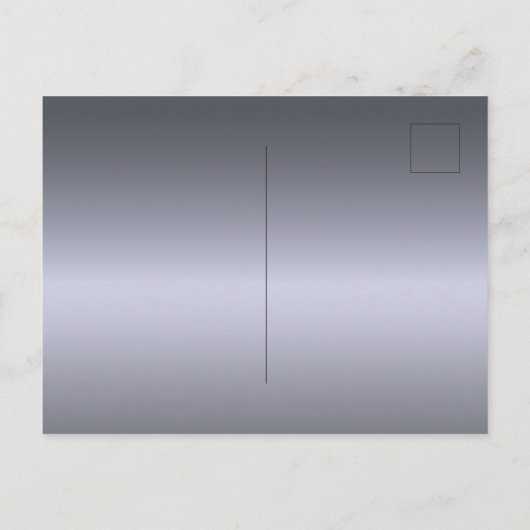 Invitation Carte Postale 40e anniversaire argent métal parties scintillant (Dos)