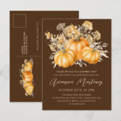 Invitation Carte Postale 40e anniversaire Surprise Party Rustic Boho Citrou (Devant / Derrière)