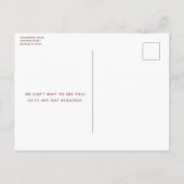 Invitation Carte Postale 50 et fabuleux Rose Gold Parties scintillant Éléga (Dos)