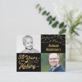 Invitation Carte Postale 50e anniversaire 50 ans dans la fabrication (Alors (Debout devant)