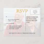 Invitation Carte Postale 50e Anniversaire de Mariage d'or ajouter la photo  (Dos)